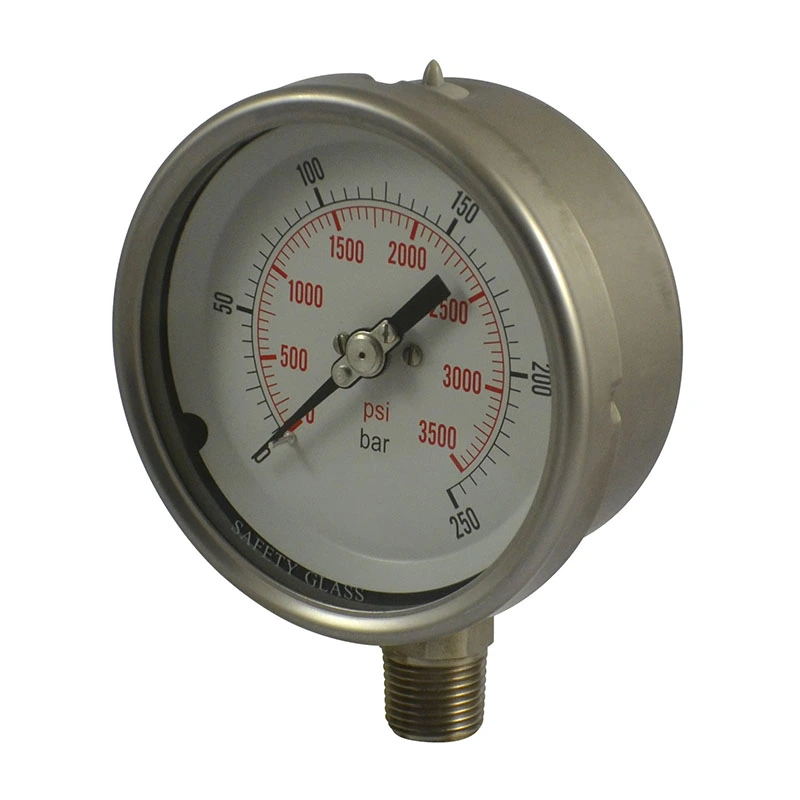 Stainless Steel Glycerin Filled Pressure Gauge အားလုံး