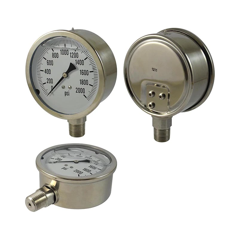 Stainless Steel Oil Filled Pressure Gauge အားလုံး